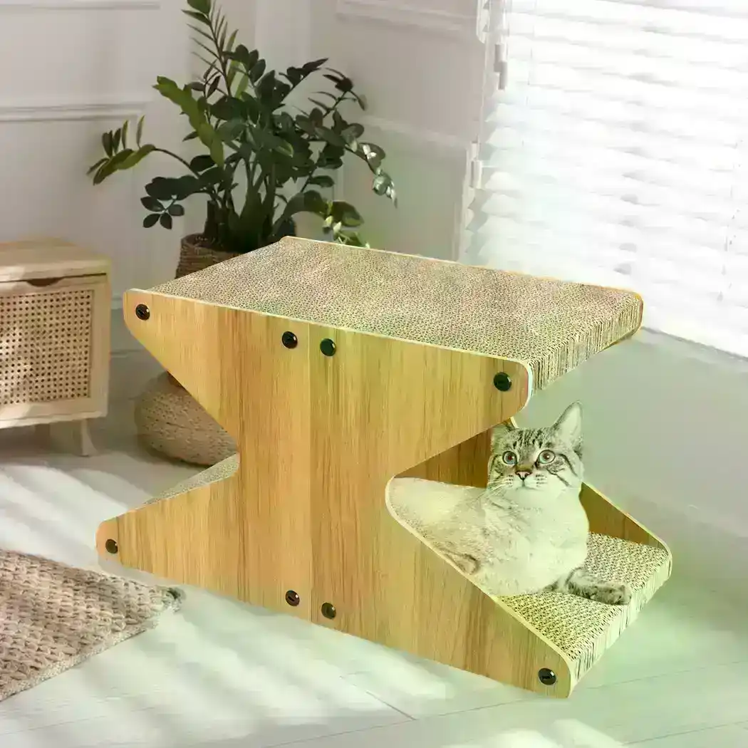 Pawz Cat Scratching Scratcher Board Cat Tree Pad Lounge Toy Corrugated Cardboard