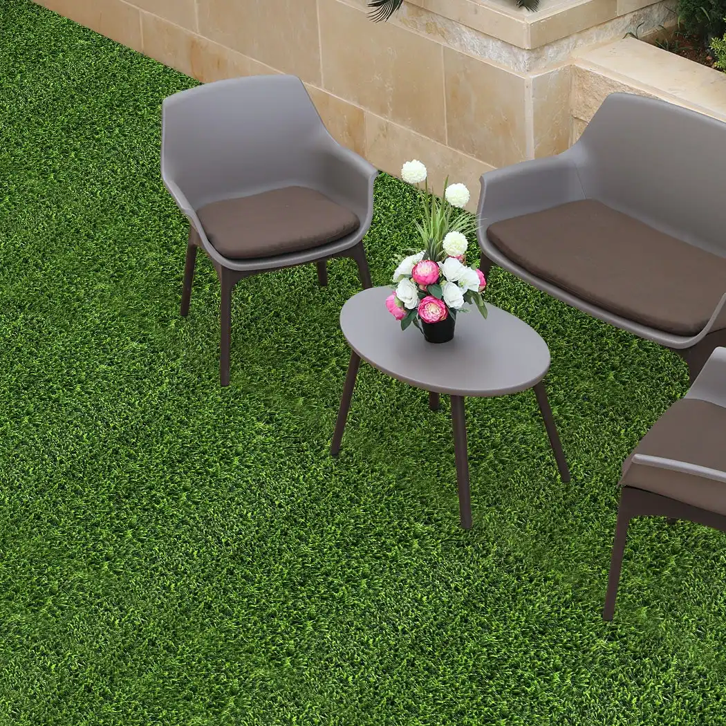 Marlow 10x Artificial Grass Floor Tile Garden Indoor Outdoor Lawn Home Decor