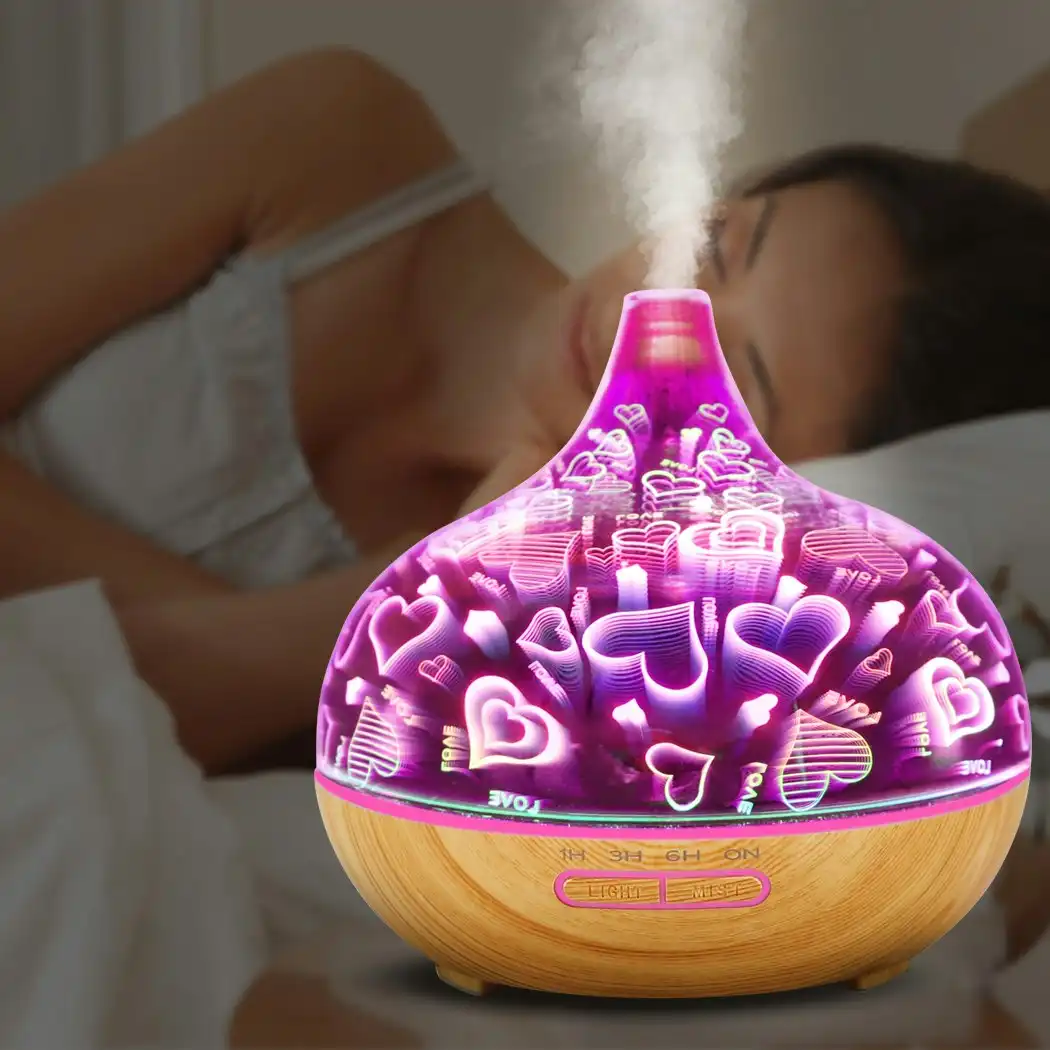 Traderight Group  Aroma Diffuser Aromatherapy Ultrasonic Humidifier Essential Oil Purifier Heart
