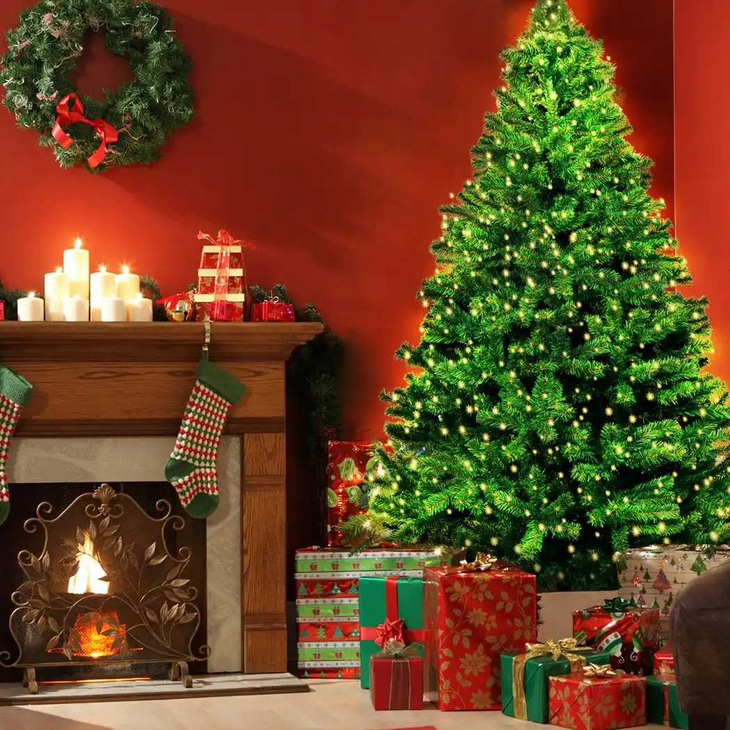 Santaco Christmas Tree 2.1M 7Ft LED Fairy Lights Xmas Home Garden Decorations