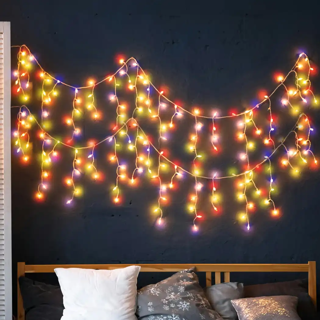 Traderight Group  Curtain Fairy String Lights Wedding Outdoor Xmas Party Lights Warm White 500 LED
