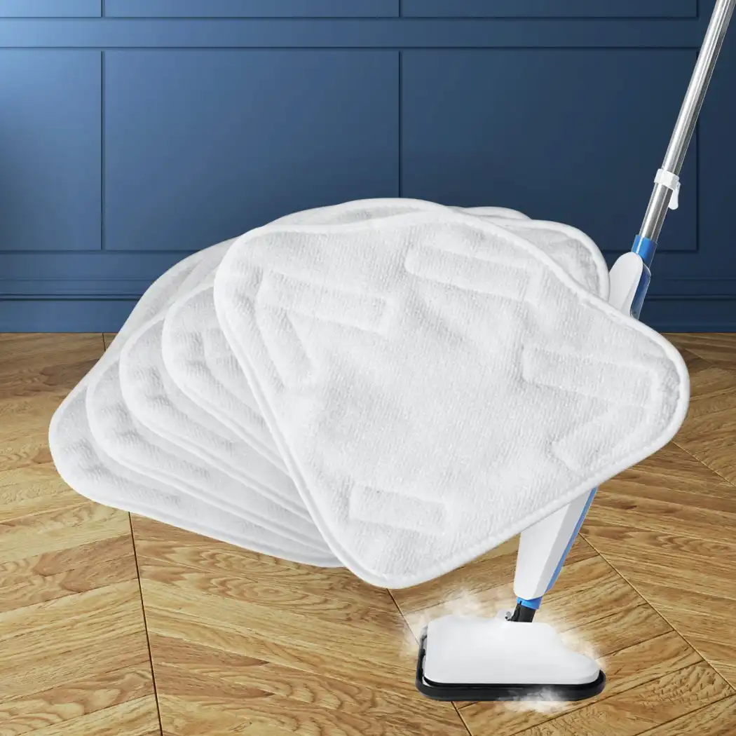 Traderight Group  5PCS Mop Cloth Steam Cleaner Handheld High Pressure Steamer Carpet Floor Clean