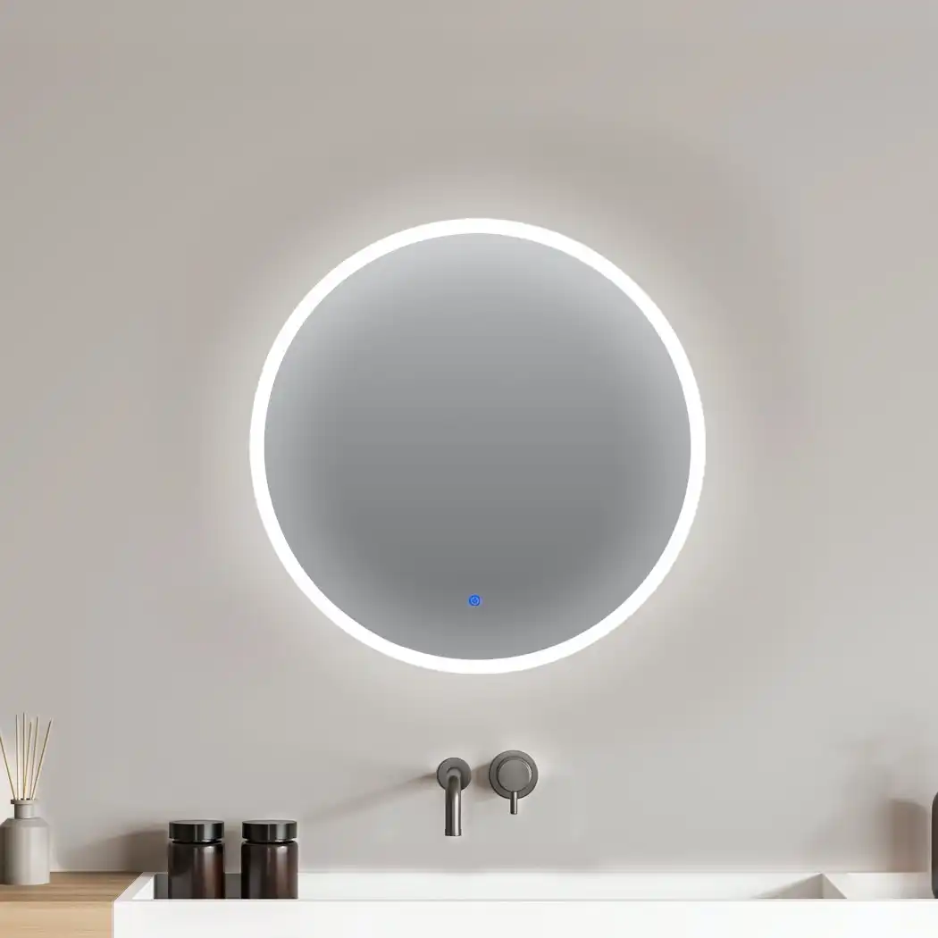 Emitto Makeup Mirror LED Light Bathroom Wall Mirrors Anti-fog Clear Vanity 50cm