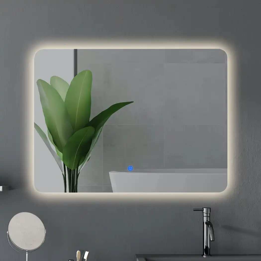 Emitto LED Wall Mirror Anti-fog Bathroom Mirrors Makeup Light 70x50cm