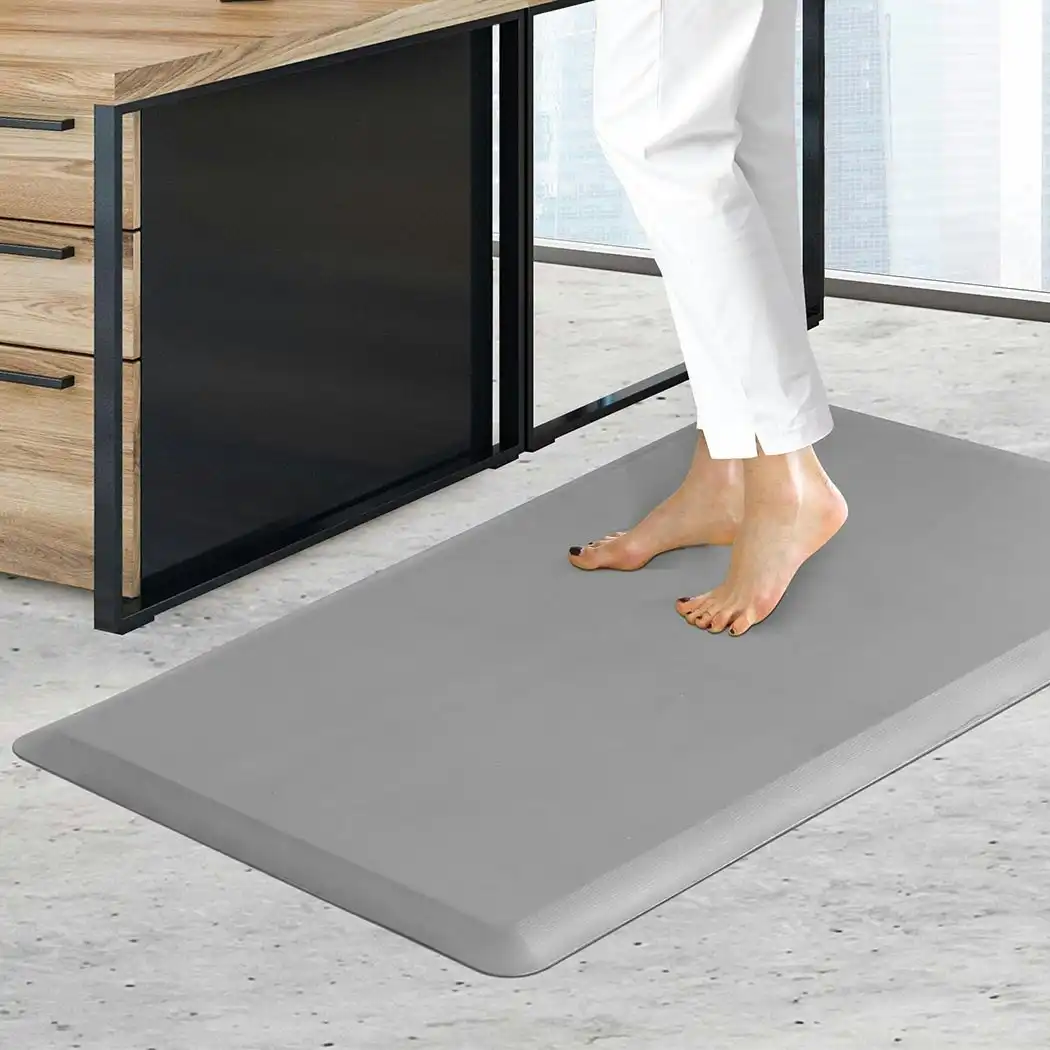 Marlow Anti Fatigue Mat Standing Desk Rug Kitchen Home Office Foam Grey 50x80