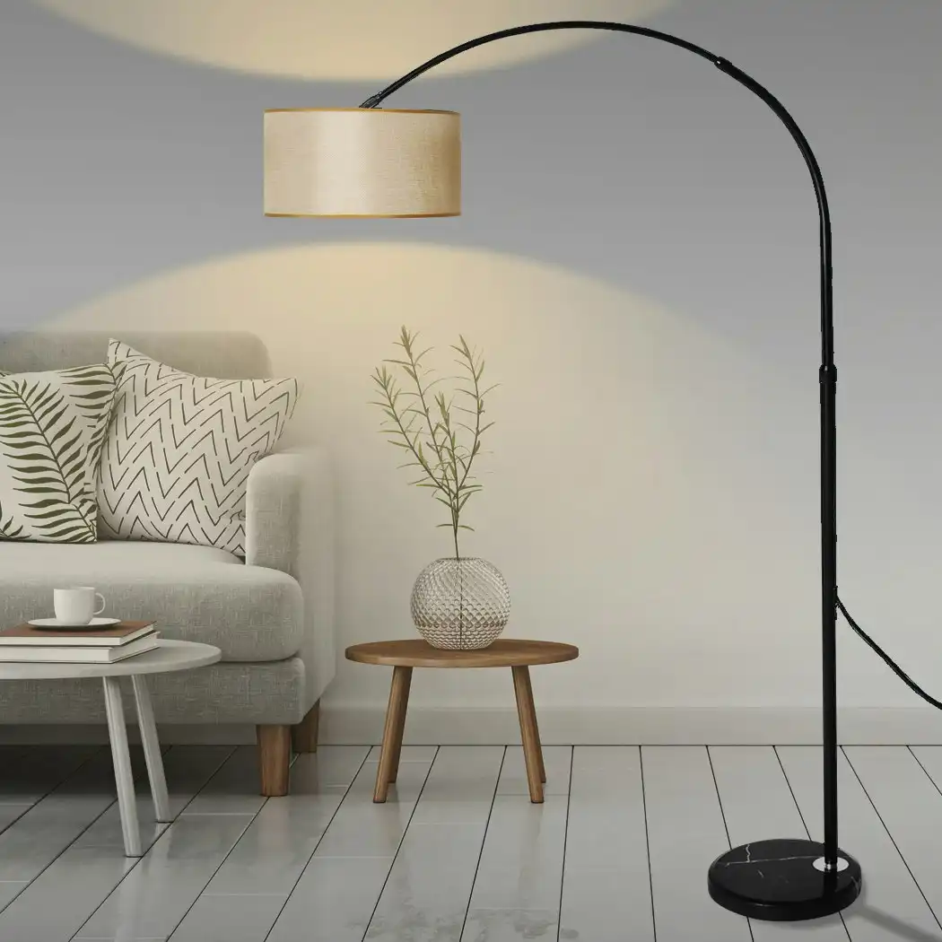 Emitto Modern LED Floor Lamp Reading Light Free Standing Adjustable Marble Base