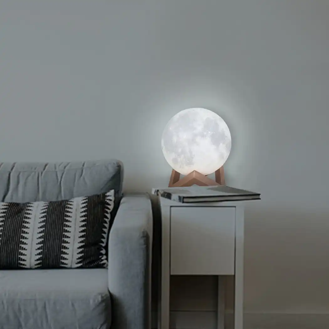 Traderight Group  3D Magical Moon Lamp USB LED Night Light Moonlight Touch Sensor 18cm Diameter