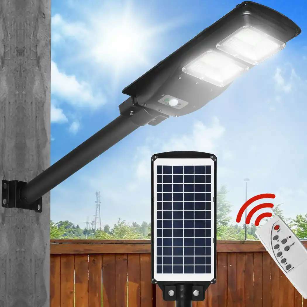 Traderight Group  Solar Sensor LED Street Lights Flood Garden Wall Light Motion Pole Outdoor 60W