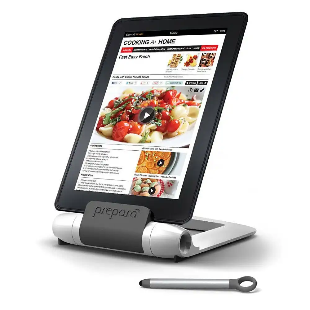 New Prepara Iprep Ipad Tablet Stand And Stylus   White  / Charcoal