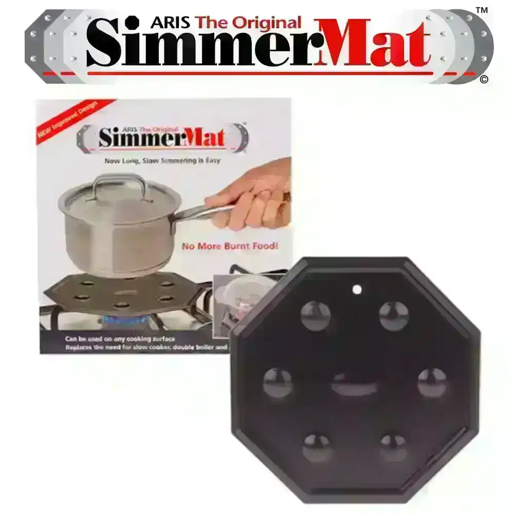 Aris Simmermat Heat Diffuser Simmer Mat Slow Cooker Electric + Gas
