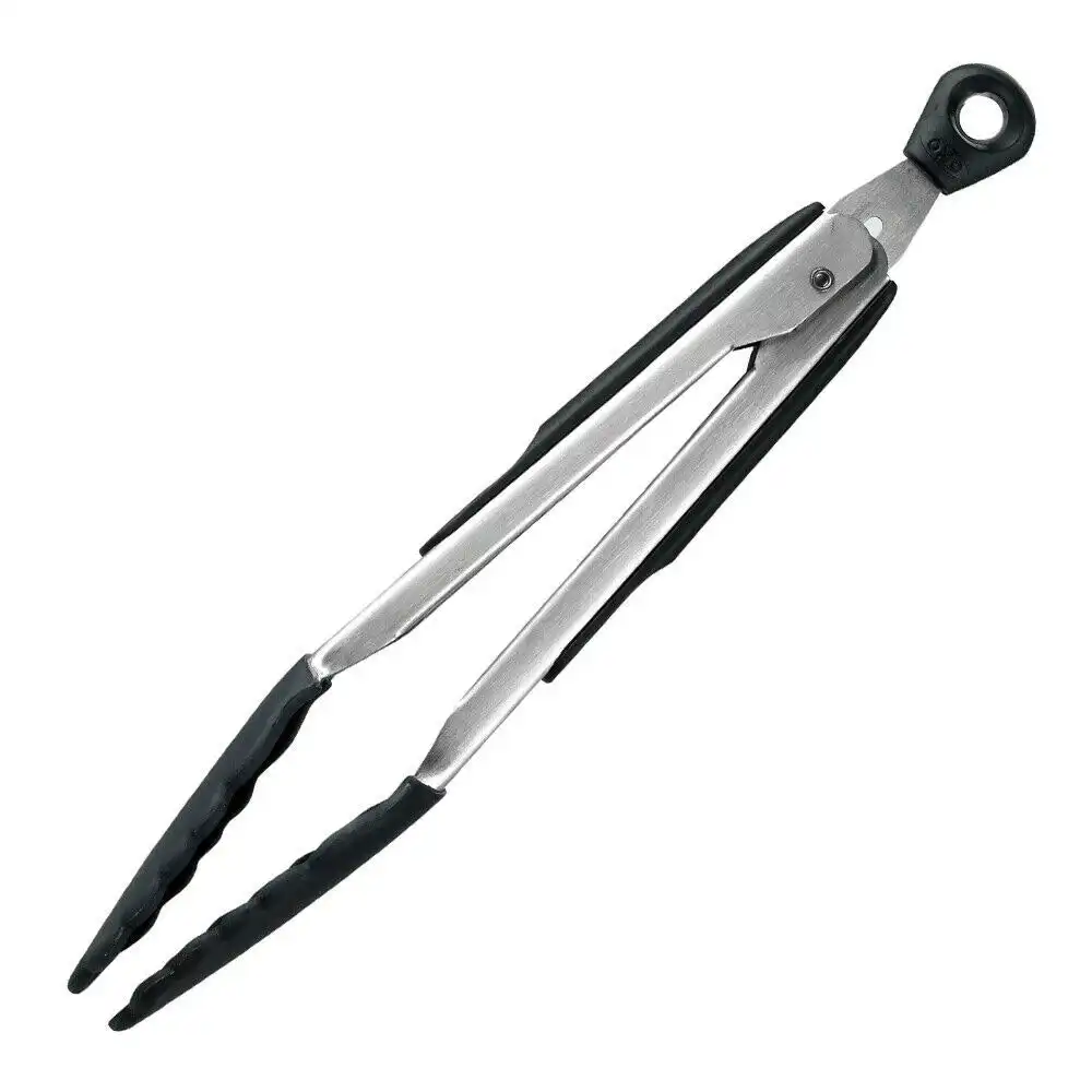 OXO Good Grips Stainless Steel Kitchen Tongs With Silicone Head 9" / 23cm