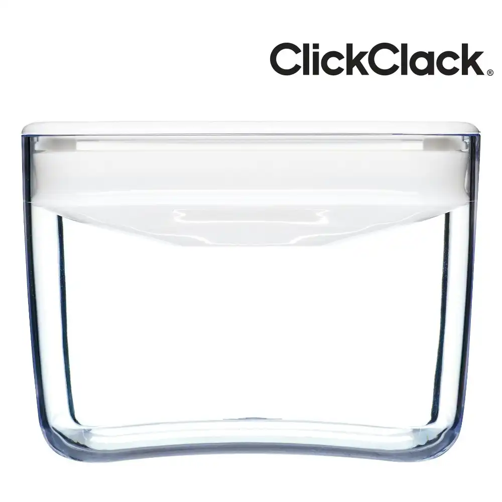 Clickclack 0.9l Pantry Cube Container W/ Lid White 900ml Air Tight