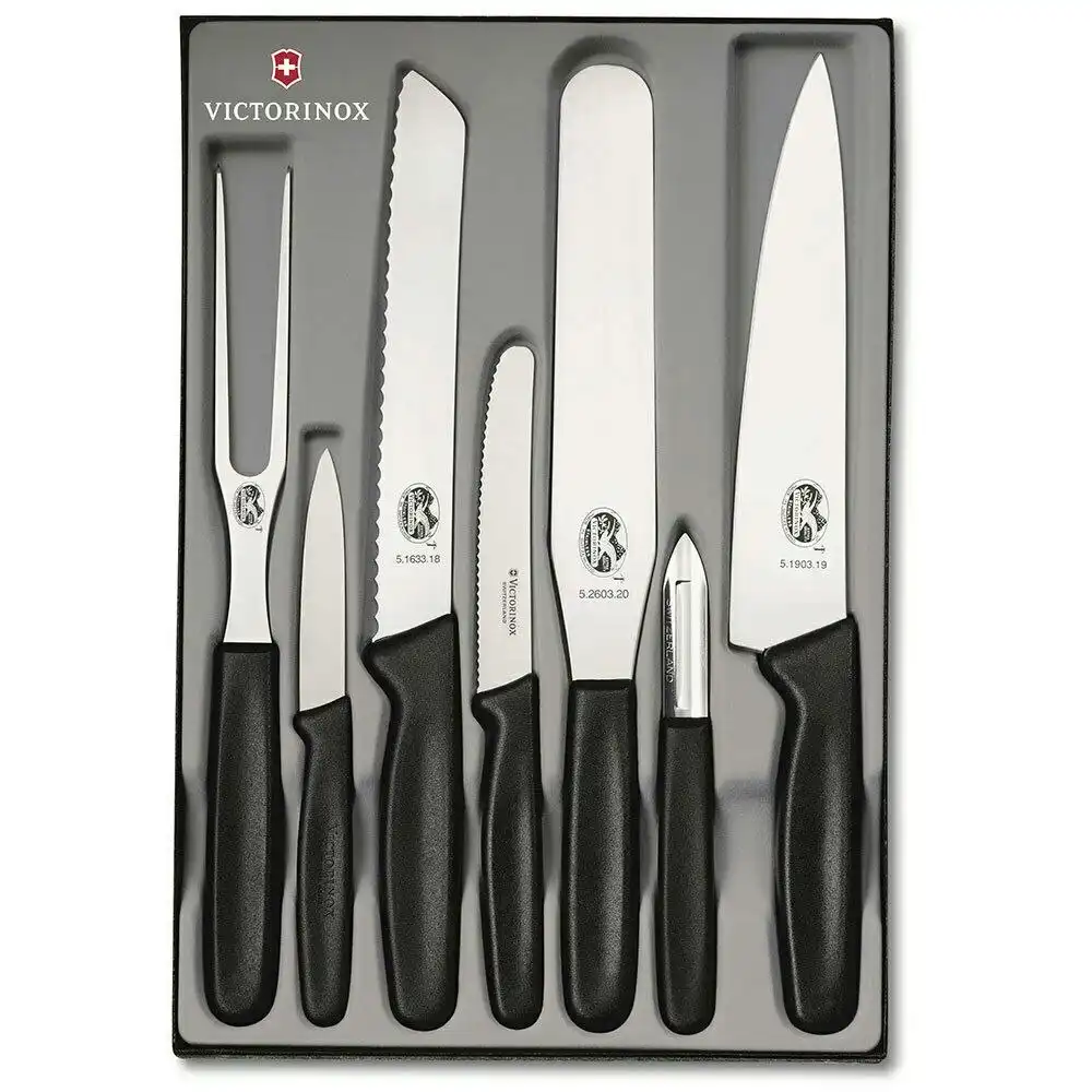 Victorinox 7pc Kitchen Knife Set W/ Gift Box 7 Piece Knives 5.1103.7