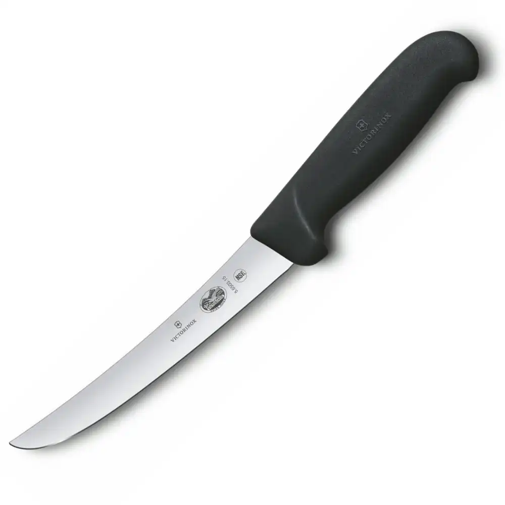 Victorinox Curved Wide Butcher Boning 15cm Knife | Fibrox 5.6503.15