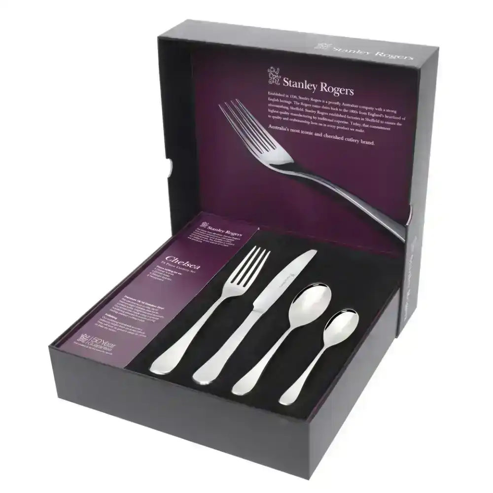 Stanley Rogers 24 Piece Chelsea Cutlery Set 24pc Stainless Steel