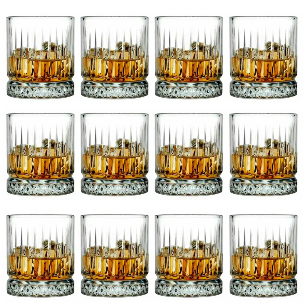Pasabahce Elysia 355ml Whiskey Glass Tumbler | Set of 12
