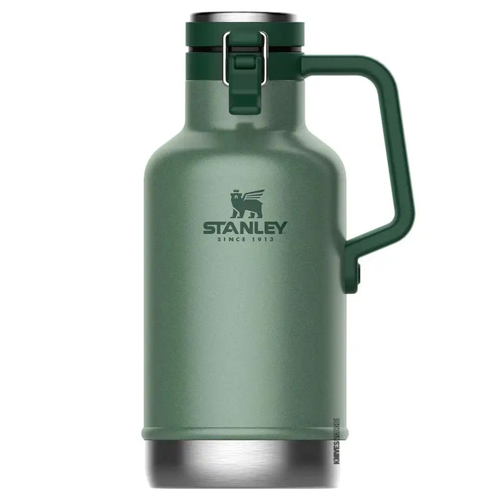 New Stanley CLASSIC 1.9L 64oz Insulated GREEN Easy Pour Beer Growler
