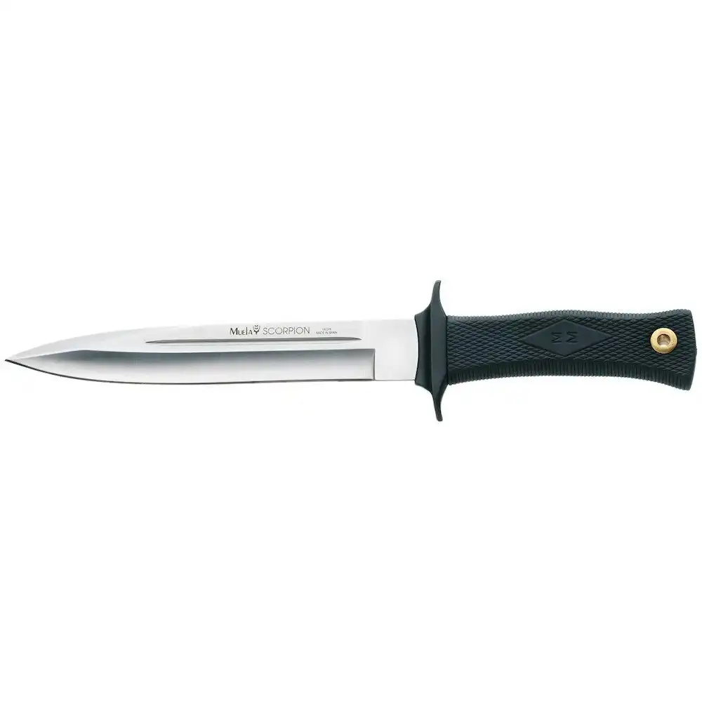 Muela Scorpion 19W Hunting Knife | Black Rubber Handle YMSCO19W