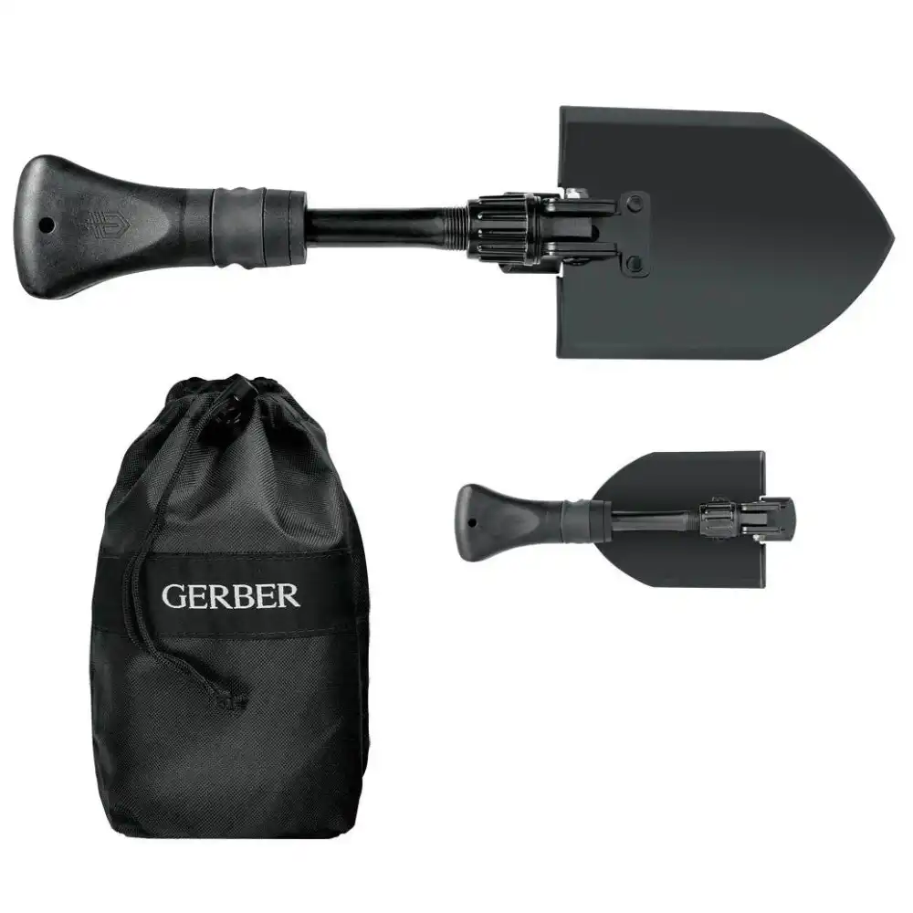 Gerber Gorge Lightweight Folding Shovel With Bag Outdoor