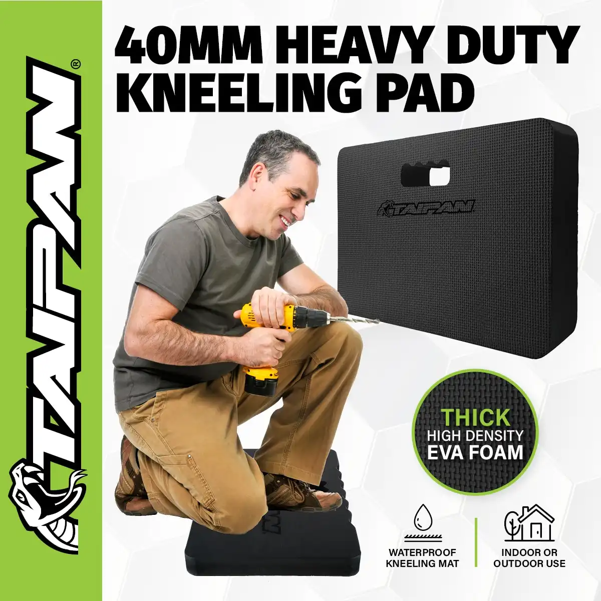 Taipan® Kneeling Pad Heavy Duty High Density EVA Foam Waterproof 440 x 300mm