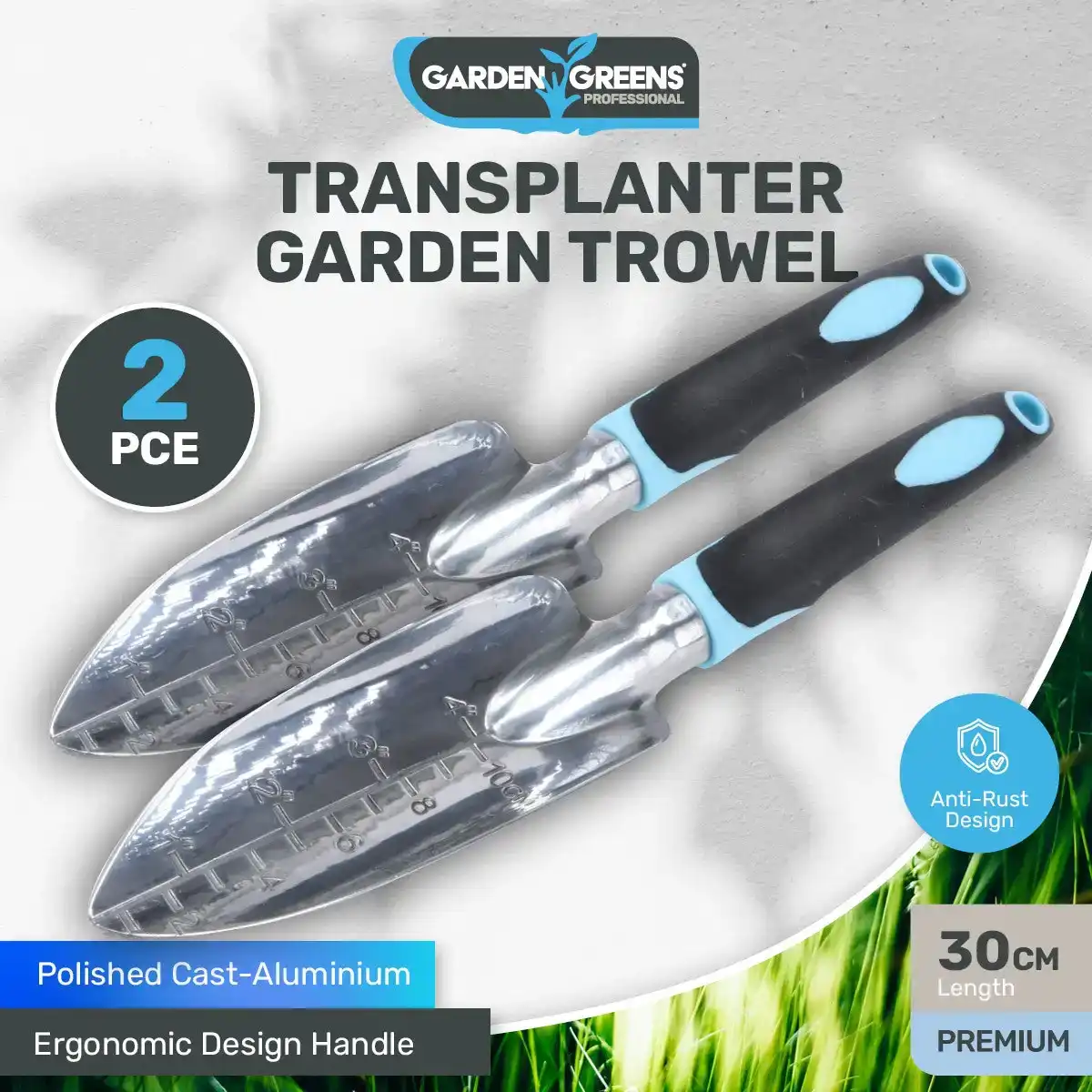 Garden Greens® 2PK Garden Plant Transplanting Hand Tools Premium Quality 30cm