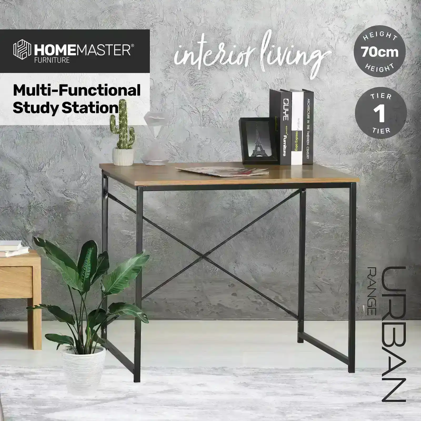 Home Master® Multifunctional Study Station Sleek Stylish Modern Design 70cm