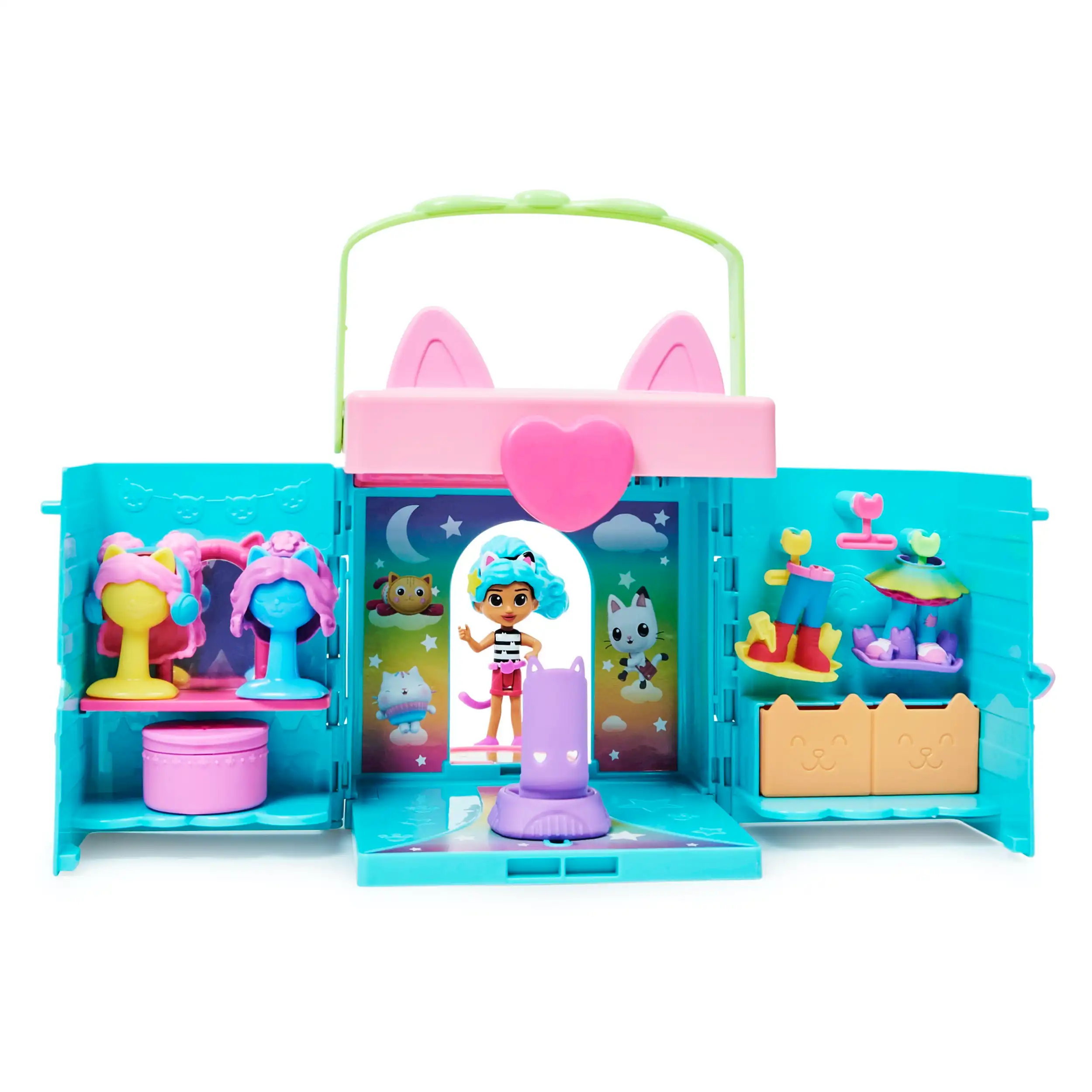 Gabby’s Dollhouse, Gabby and Friends Figure Set with Rainbow Doll