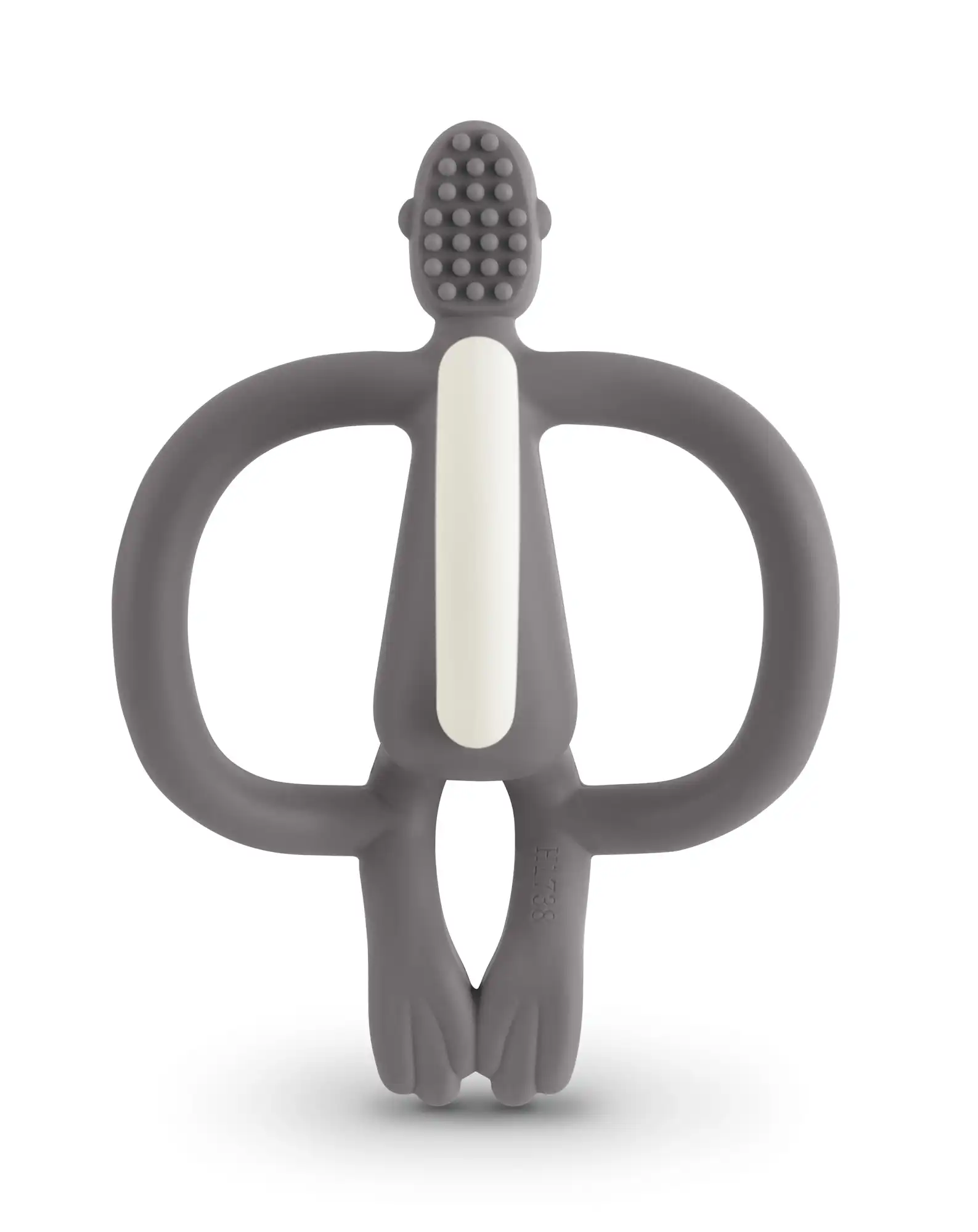 Matchstick Monkey Teething Toy And Gel Applicator Grey
