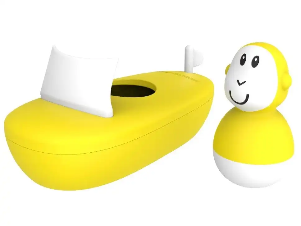 Matchstick Monkey Boat Set Yellow