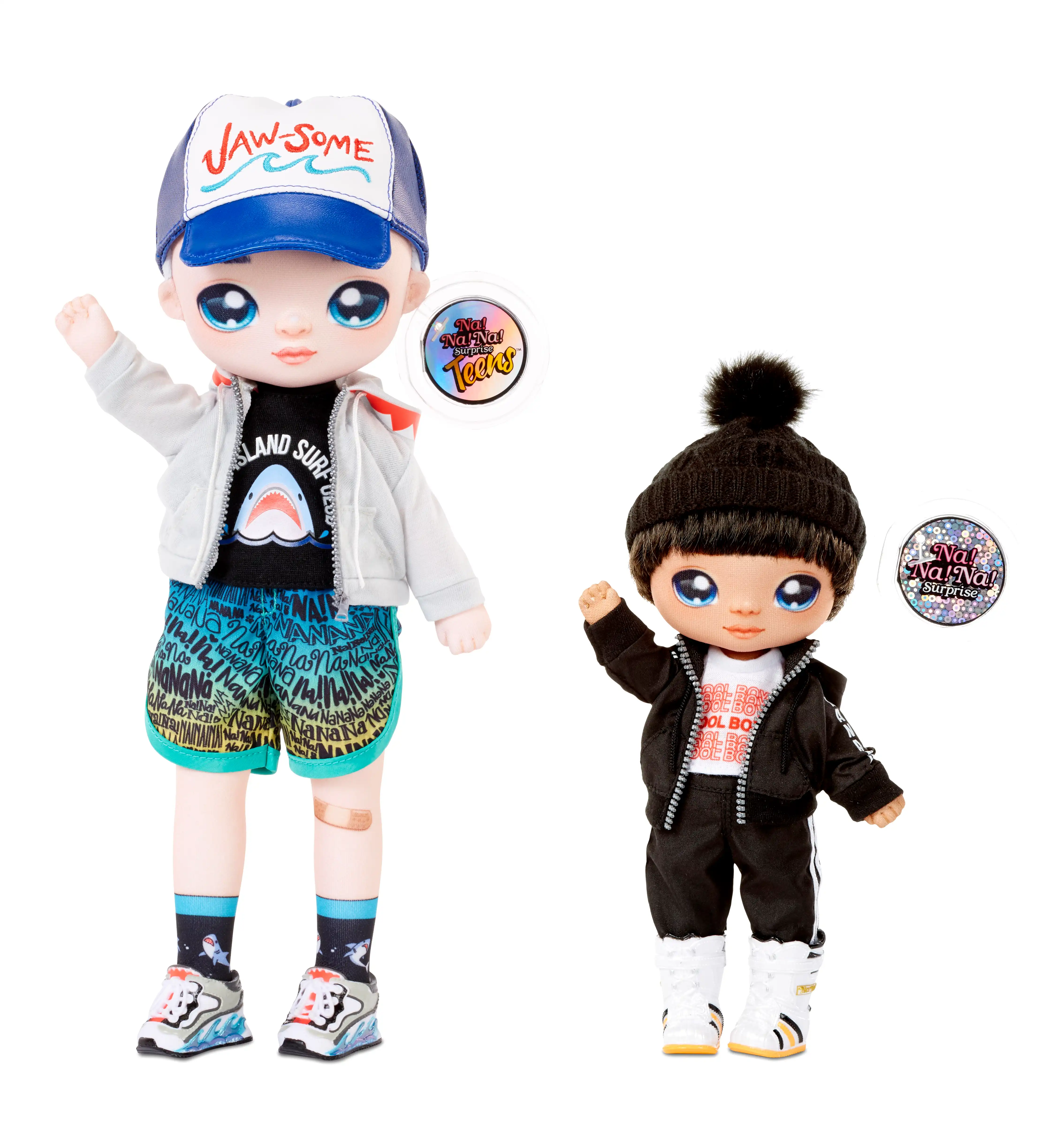 Na Na Na Surprise Teens Fashion Doll - Quinn Nash, 11" Soft Fabric Boy Doll, Shark Inspired
