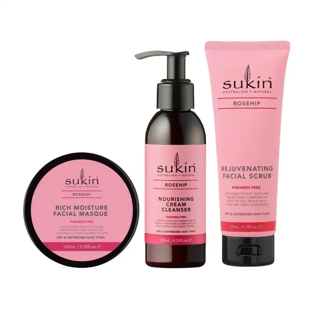 Sukin Rosehip Trio Skin Care Set