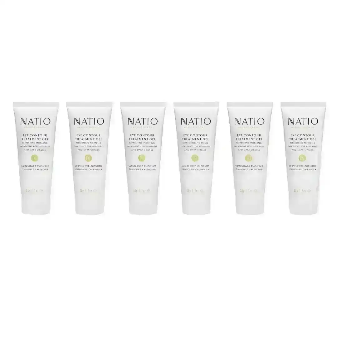 6 x Natio Aromatherapy Eye Contour Treatment Gel 35g