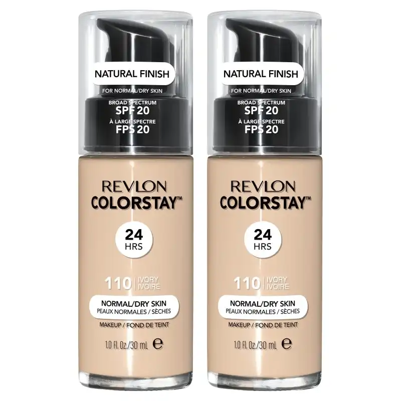 2 x Revlon ColorStay Makeup for Normal/Dry Skin 30mL - 110 Ivory