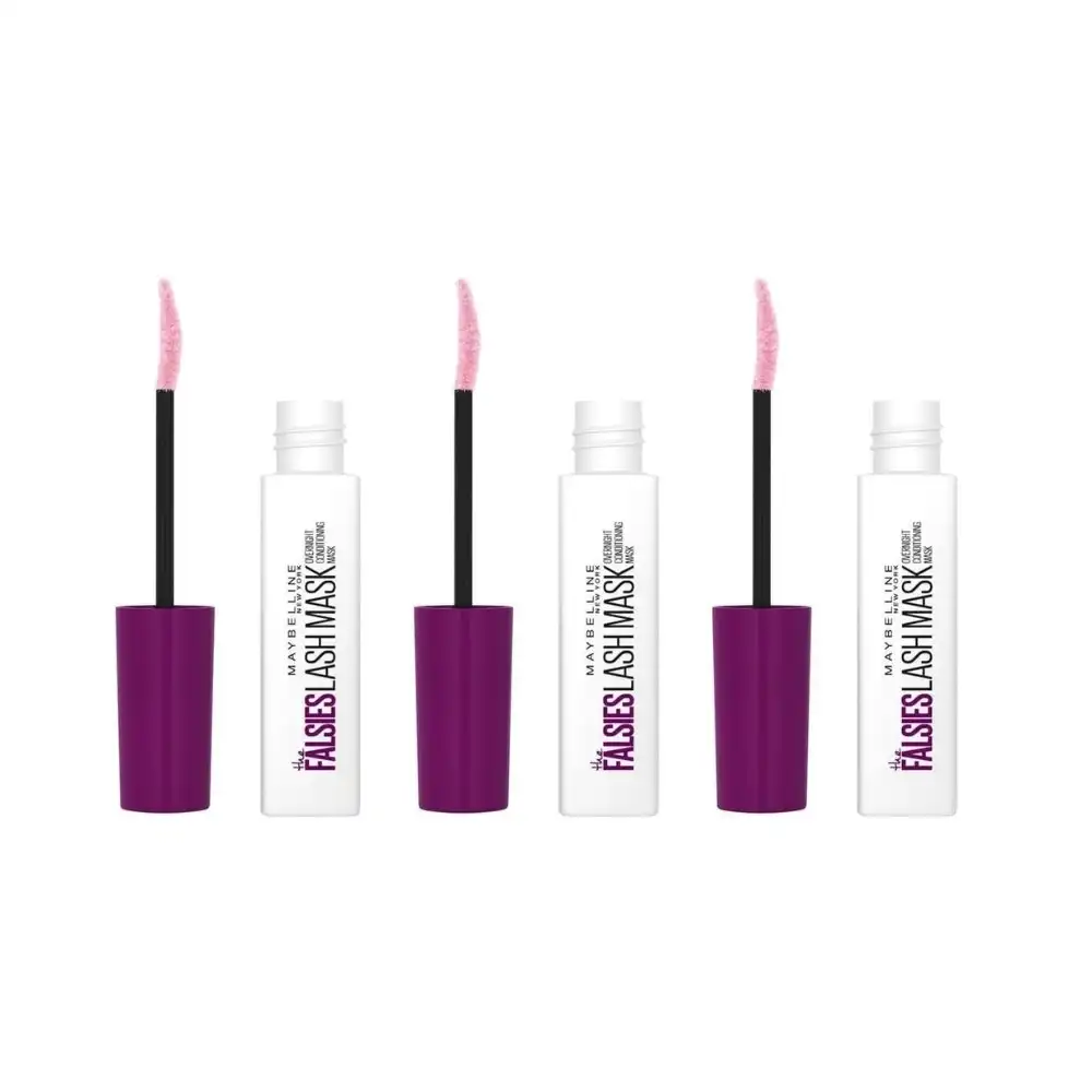3 x Maybelline The Falsies Lash Overnight Conditioning Mask 10mL
