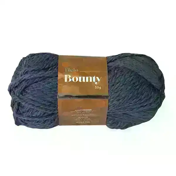 Ficio Bounty Crochet & Knitting Yarn, Inky- 50g Wool Acrylic Alpaca Blend Yarn