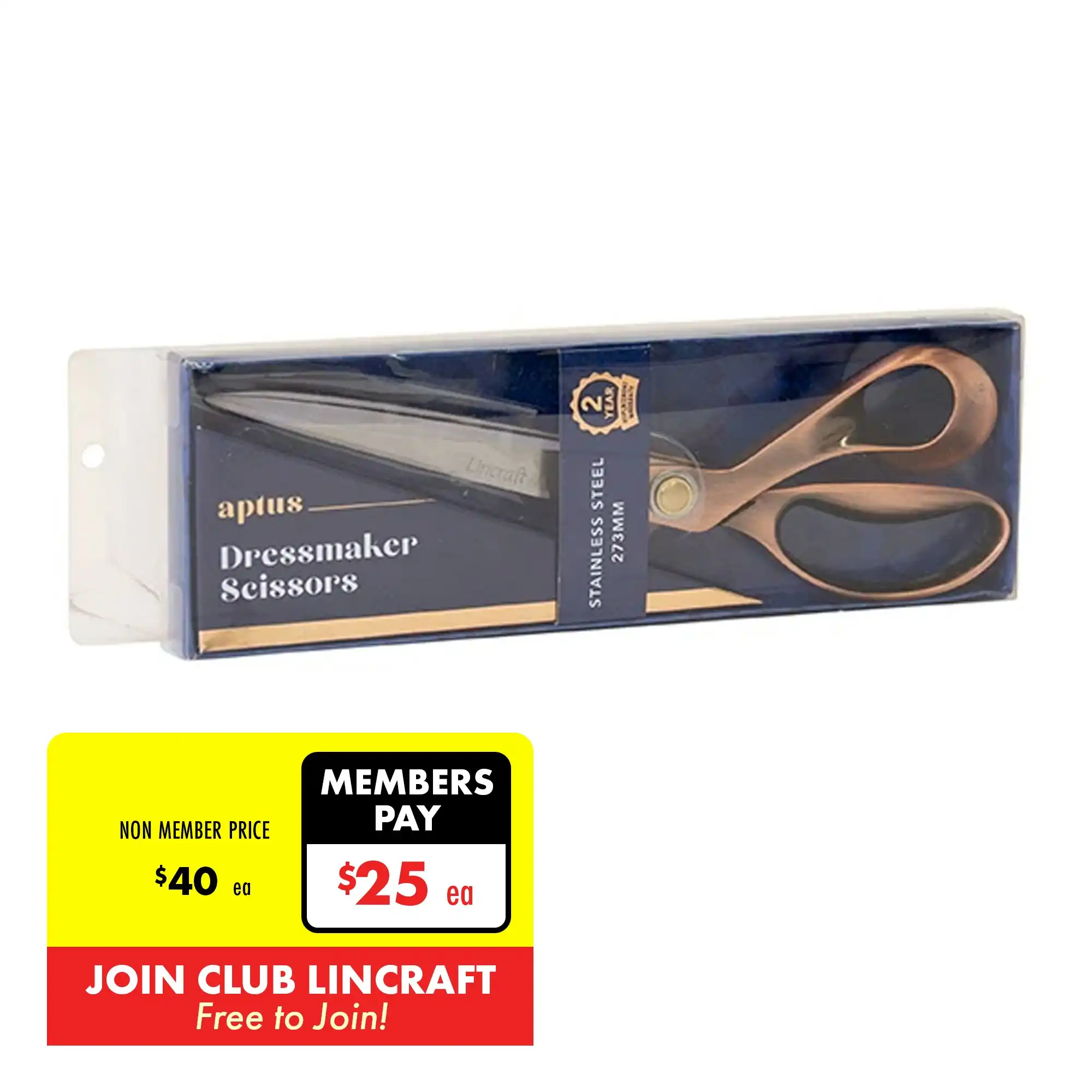 Aptus Dressmaker Scissors, Bronze- 273mm