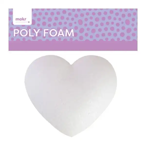 Makr Polyfoam Box, Heart- 14x13cm