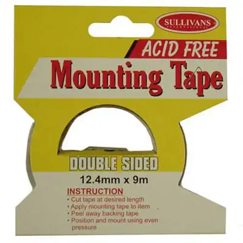Sullivans Double Sided Mounting Tape-12.4mmx9m