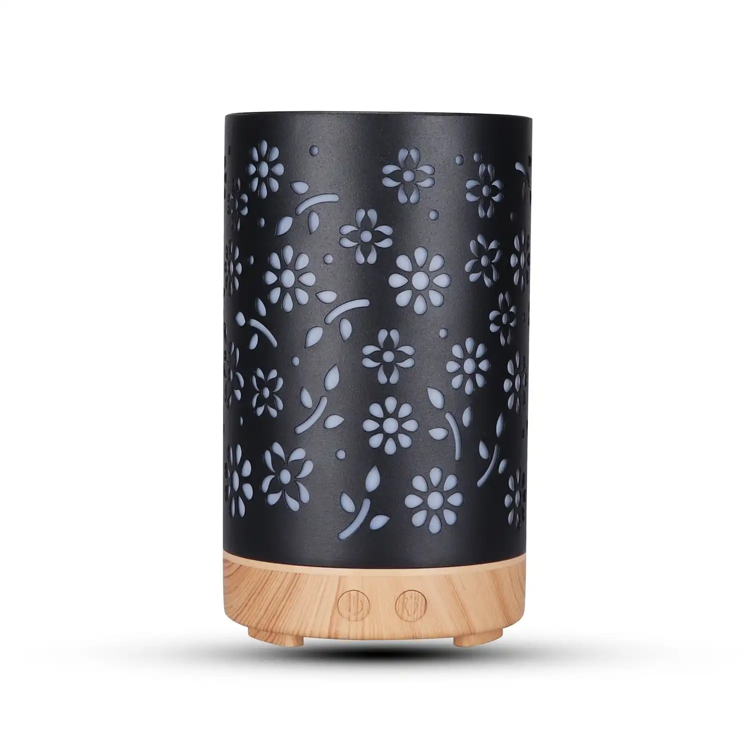 Gominimo LED Essential Oil Diffuser 100ml Black with Light Wood Base