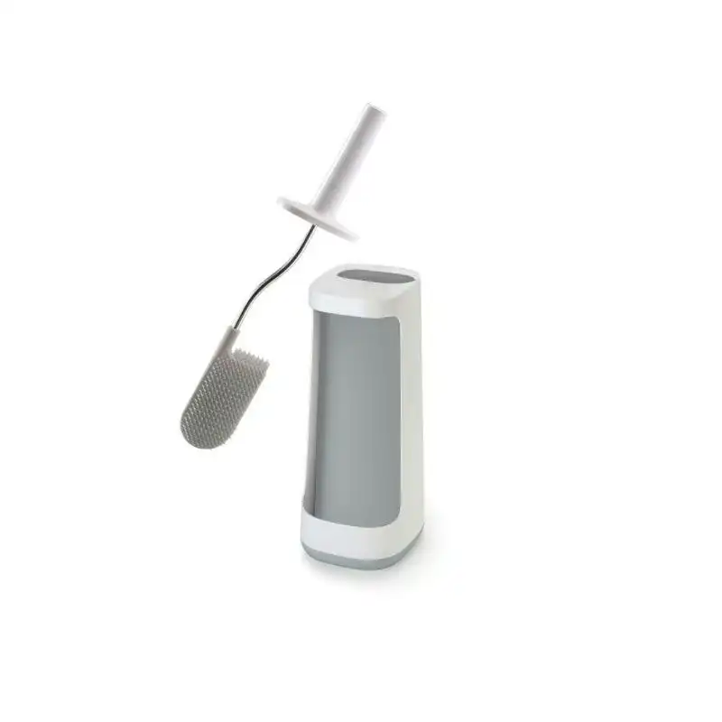 Joseph Joseph Flex Smart Toilet Brush w/ Holder White & Grey Innovative Hygienic
