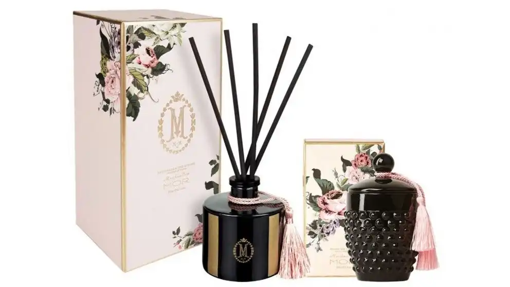 MOR Deluxe Marshmallow Candle and Reed Diffuser Set