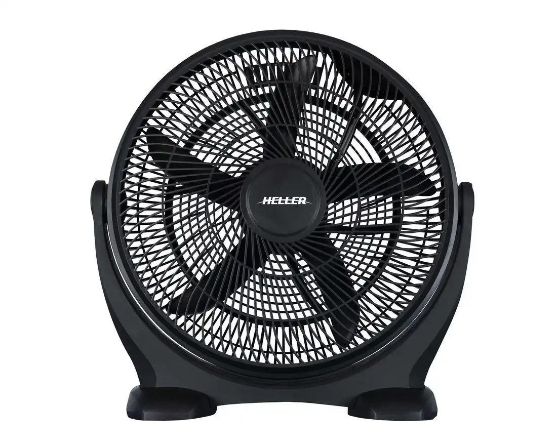 Heller 50cm Floor/Desk High Velocity Air Cooler Fan/Cooling/Circulator - Black