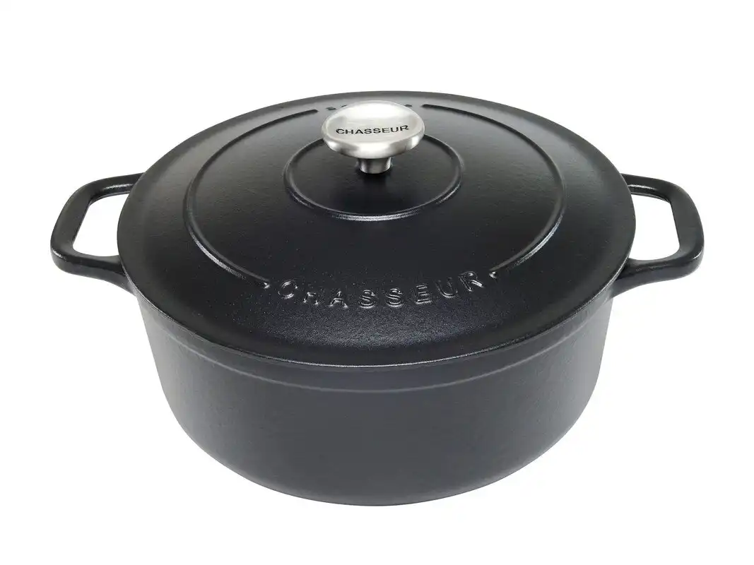 Chasseur 26cm Round French Oven - Matte Black