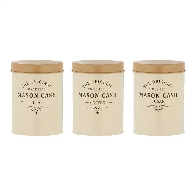 Mason Cash Heritage Kitchen Canister Set- KB286412 -White