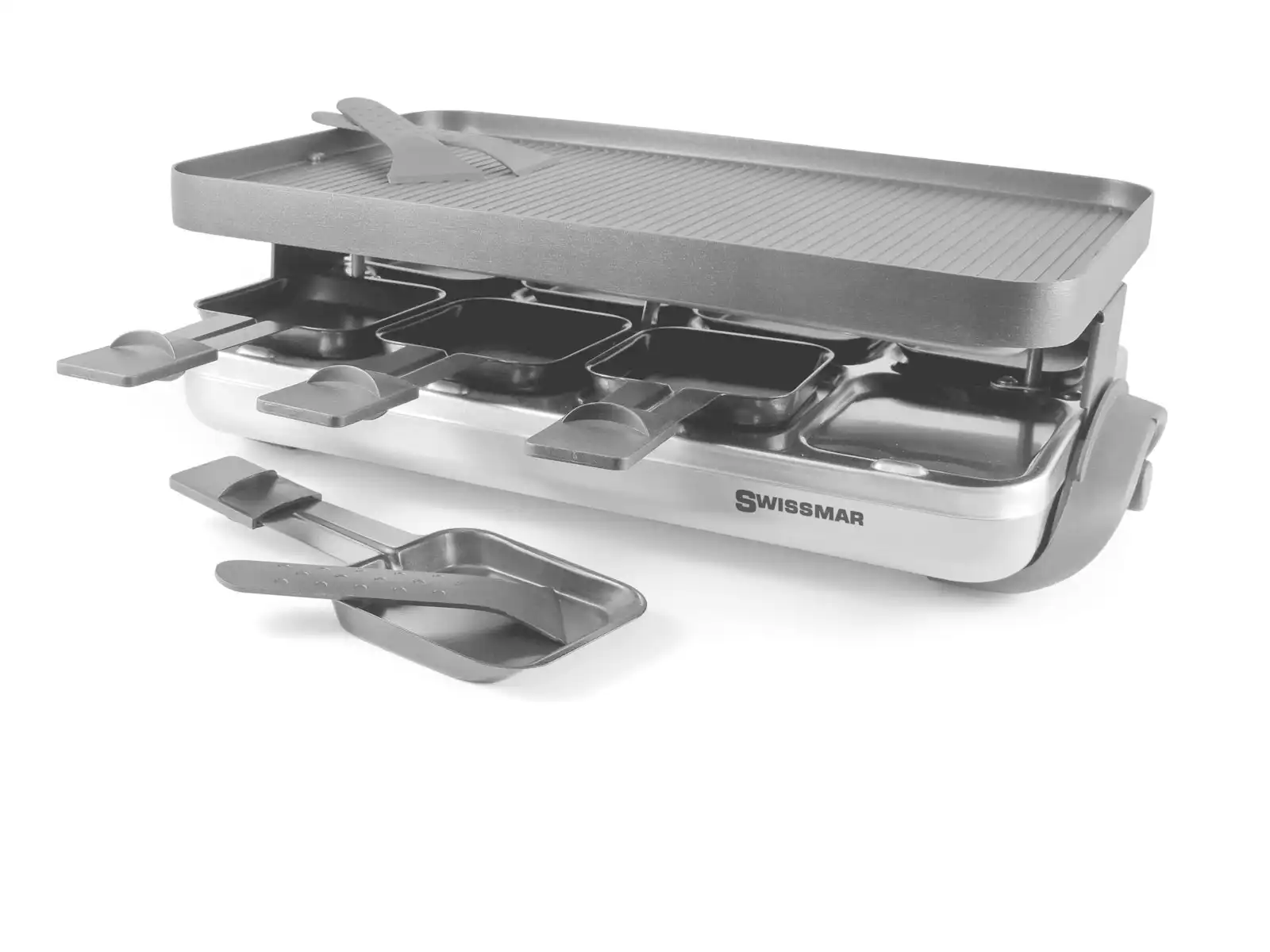Swissmar 75901 8 Person Raclette Party Grill Stainless Steel