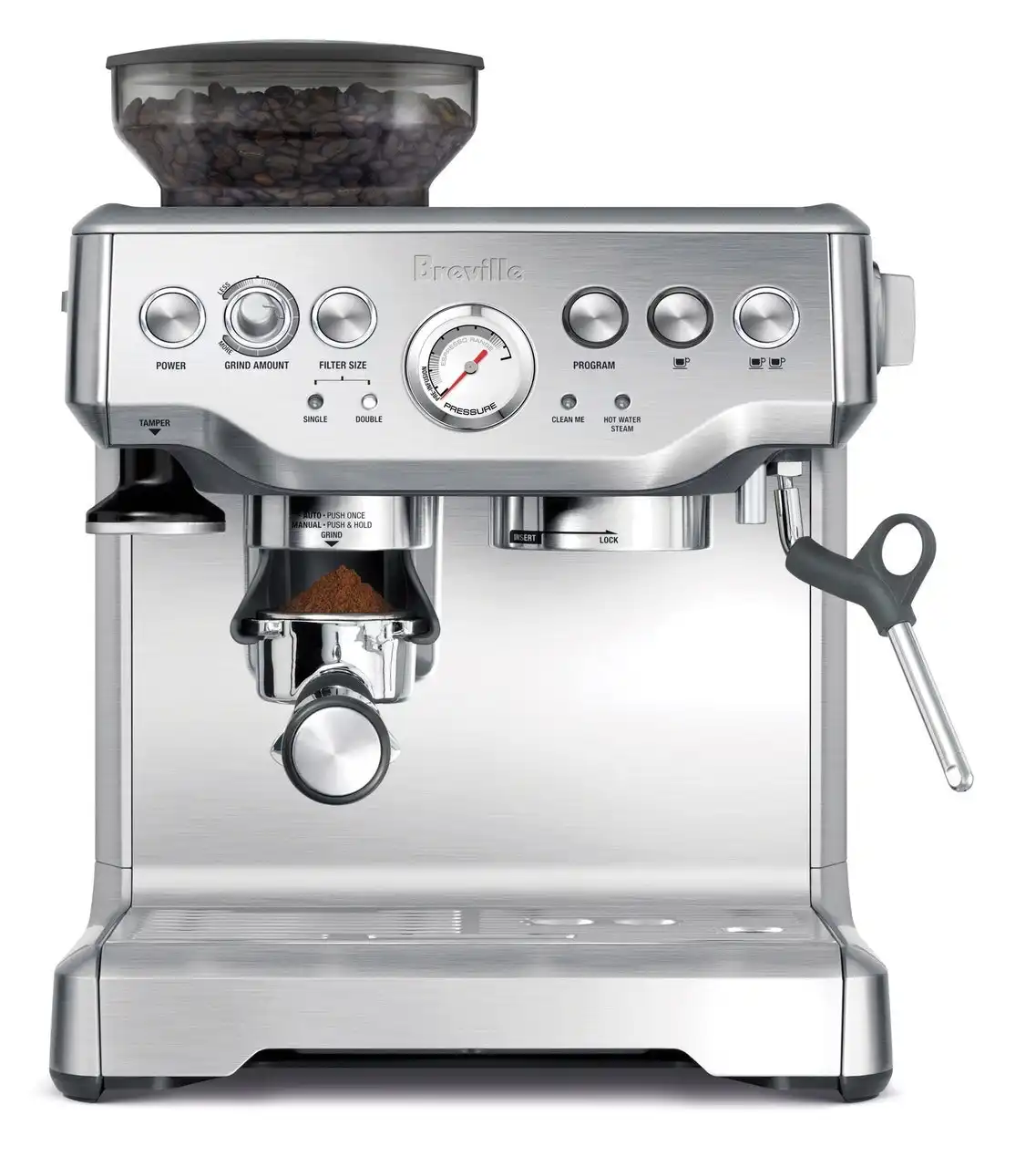 Breville the Barista Express coffee machine - stainless steel- BES870BSS