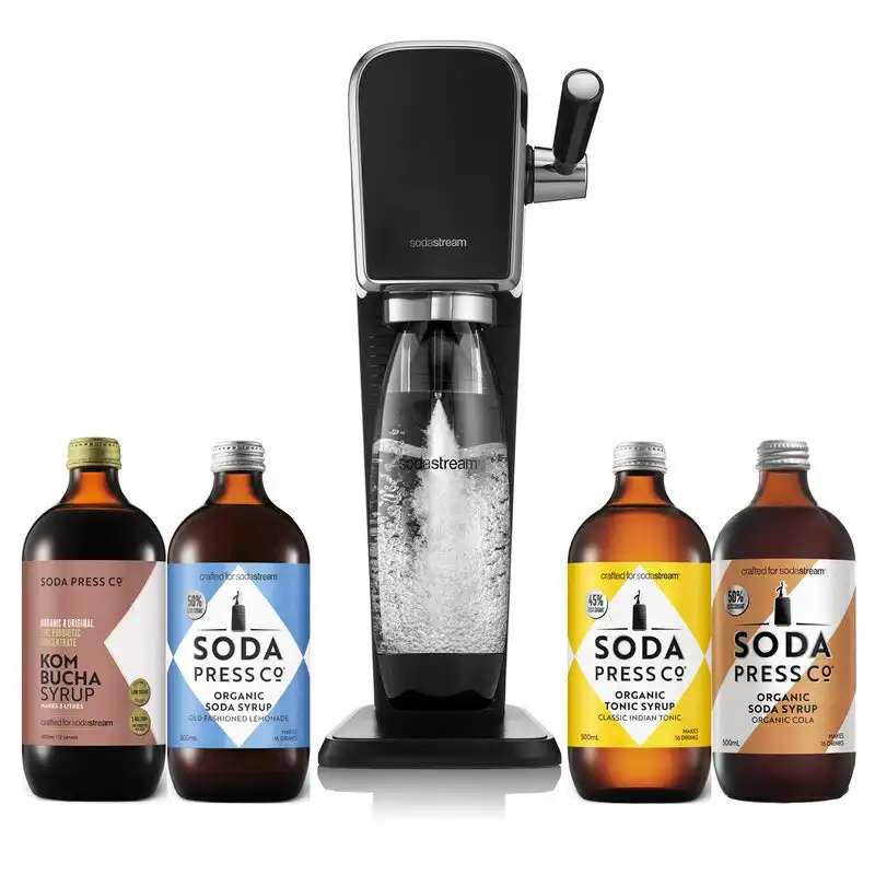 SodaStream ART sparkling drink maker with Flavors - Black