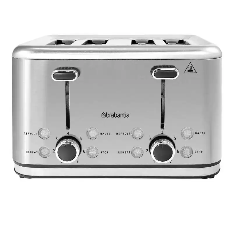 Brabantia 4 Slice Toaster Stainless Steel