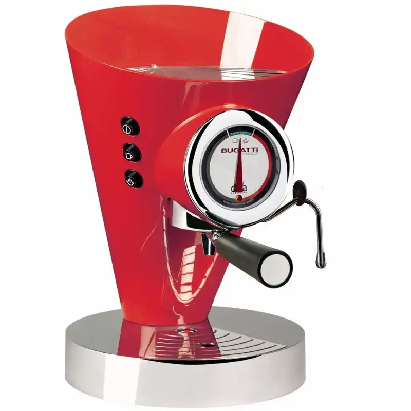 Bugatti E-Diva Espresso Coffee Machine - Red