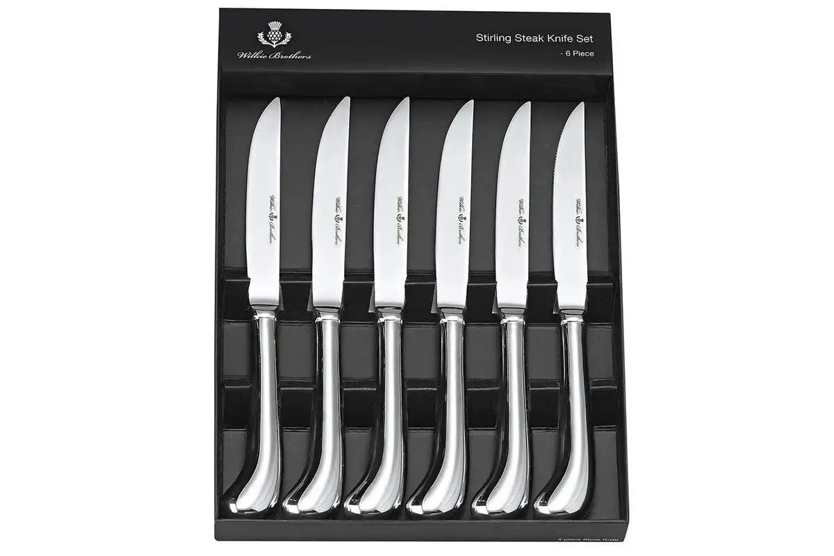 Wilkie Brothers 99700 6pc Steak Knife Set Stainless Steel